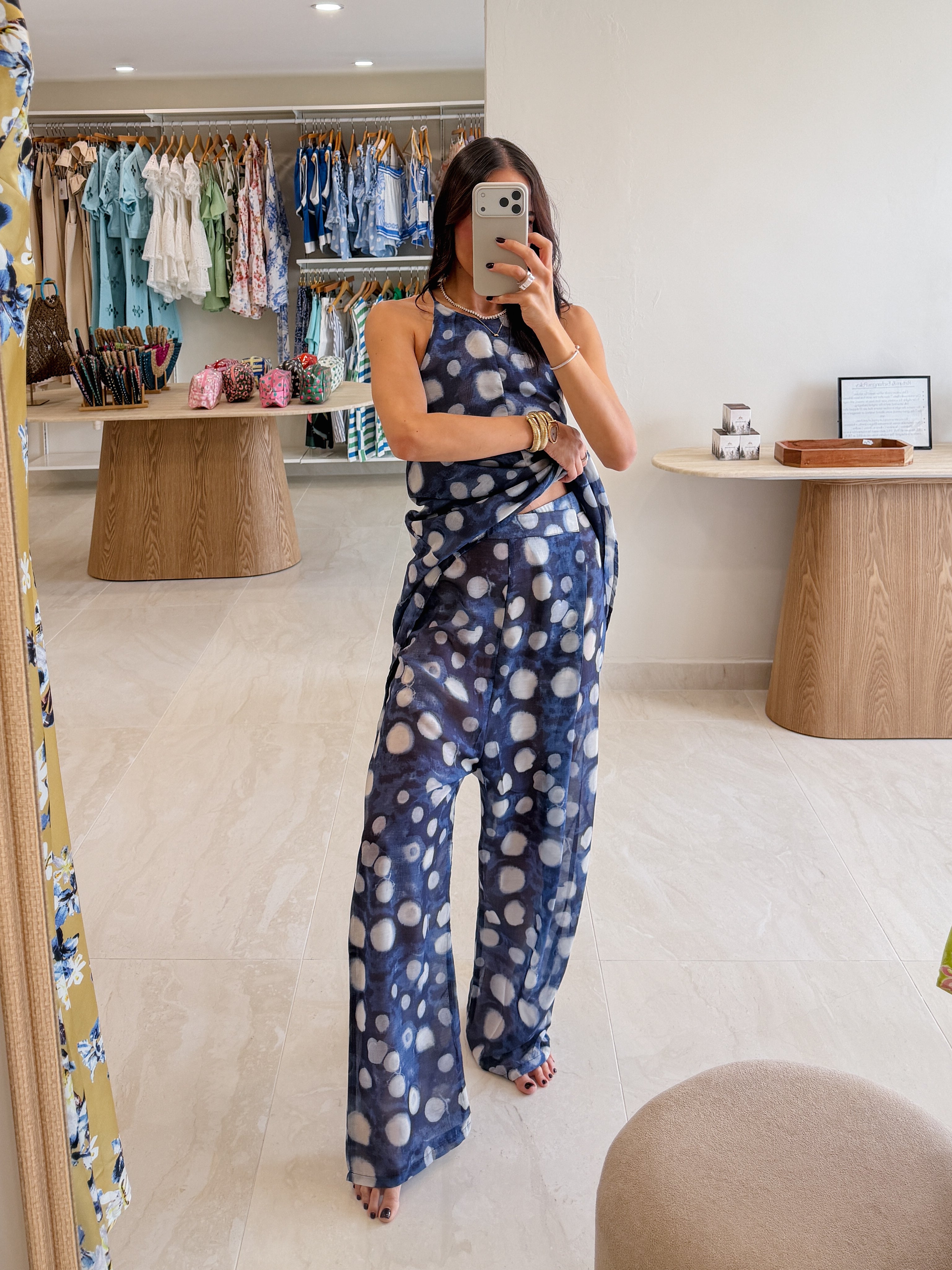 MARIANNA POLKA DOT PANT SET