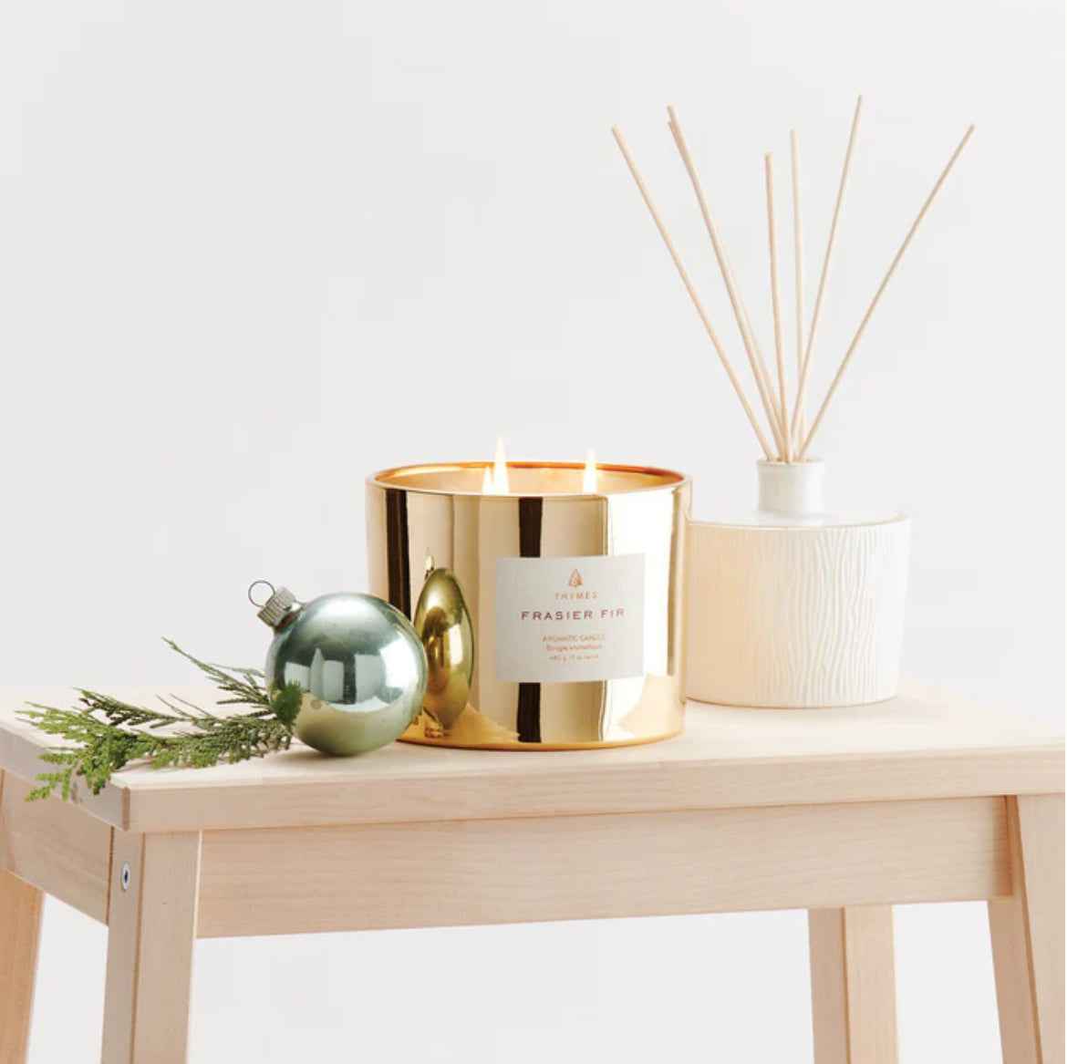 Frasier Fir Gold 3-Wick Candle 17 OZ