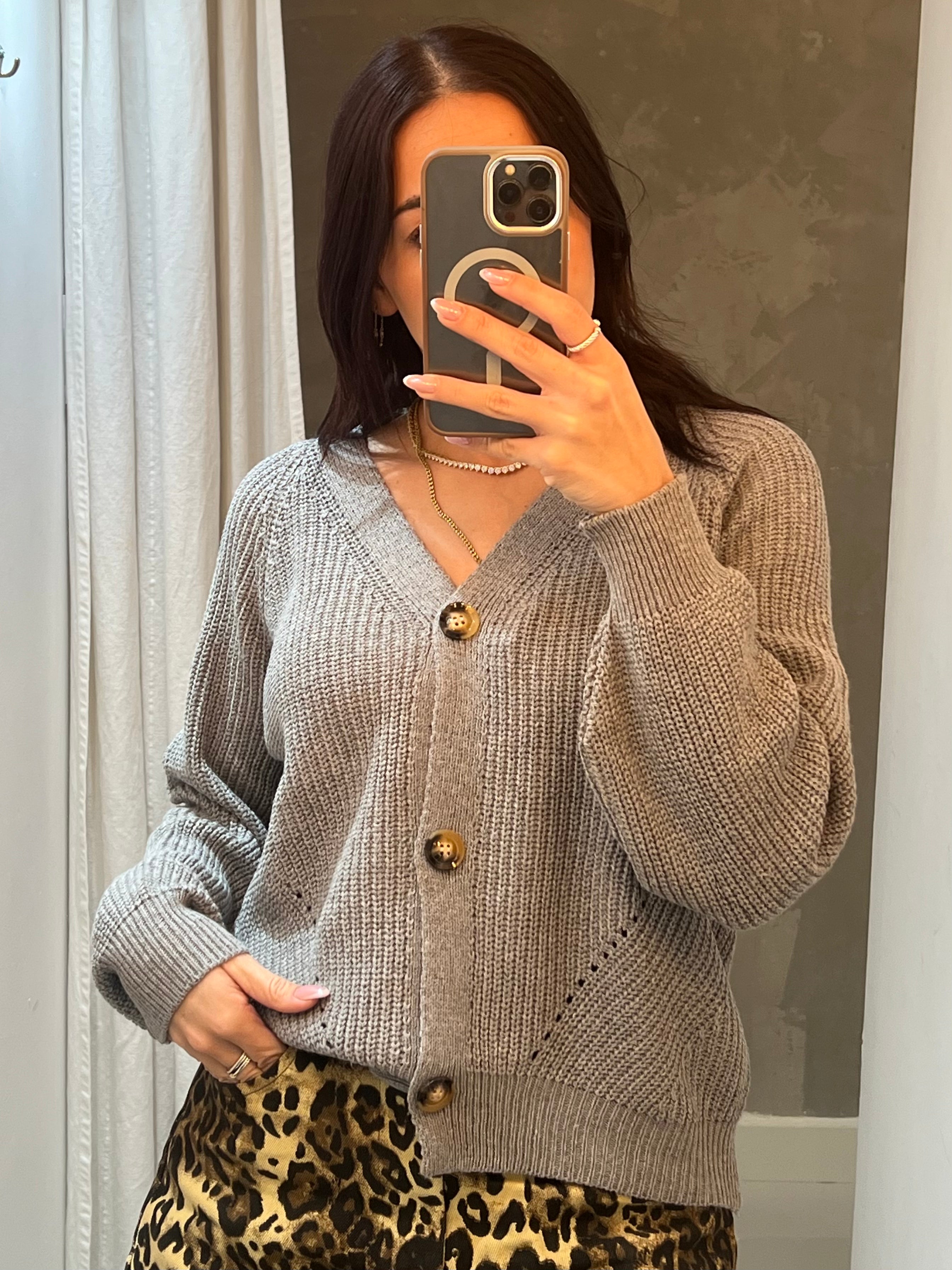 GREY ONE SIZE SWEATER SALE