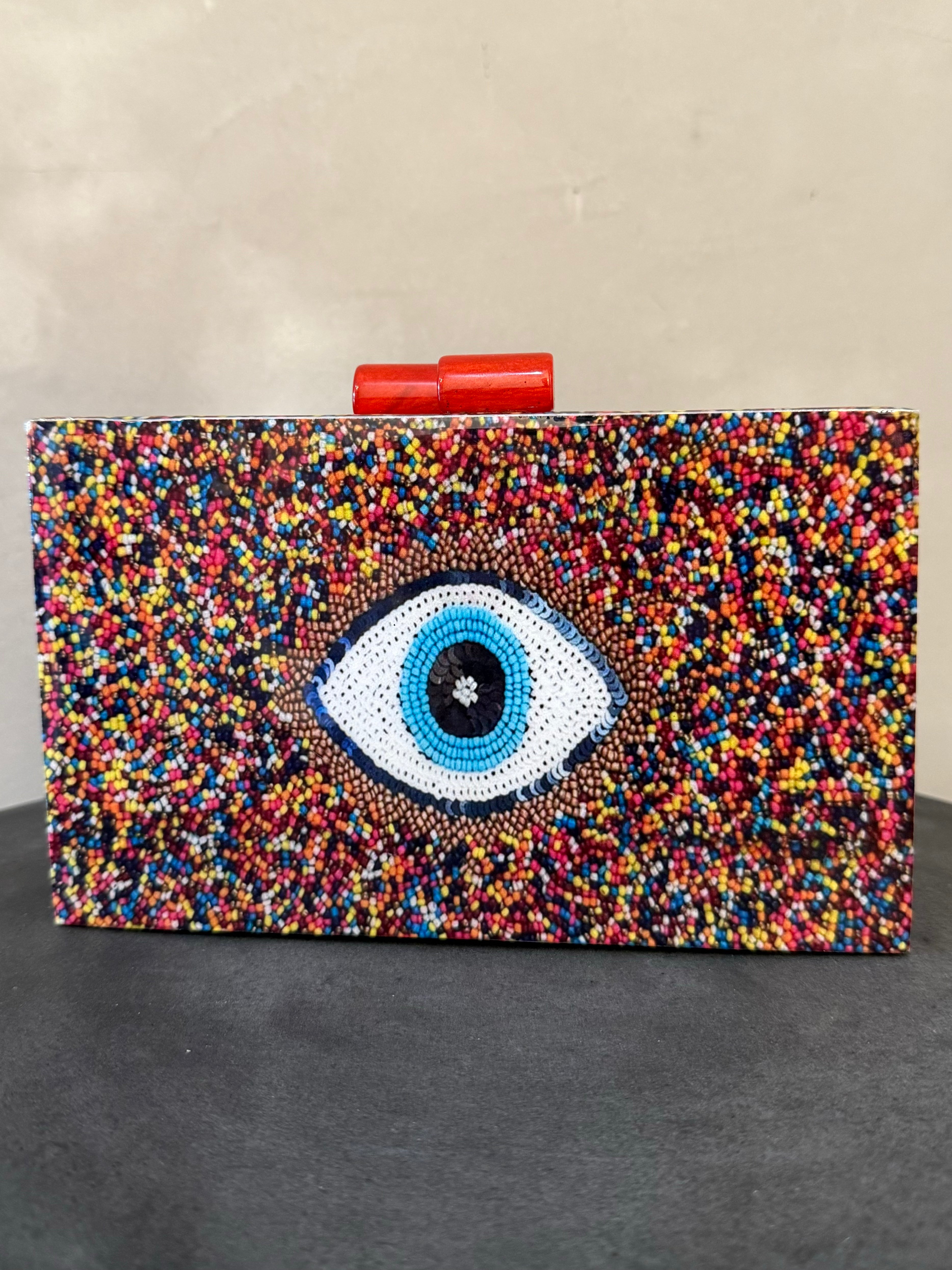 FABIANA EYE MULTI ACRYLIC BAG