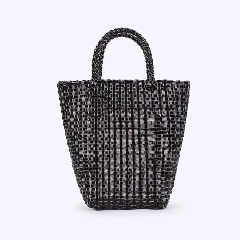 SAMMY WOVEN METALLIC TOTE BAG