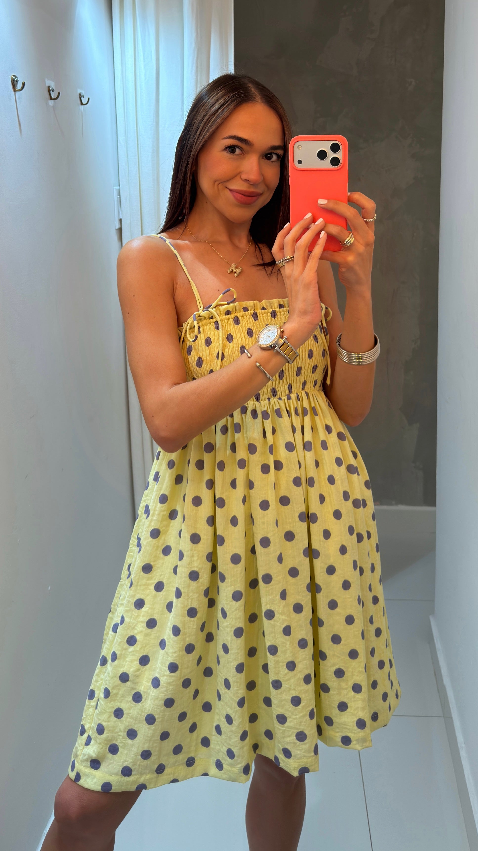 LUCY POLKA DOT BABYDOLL DRESS