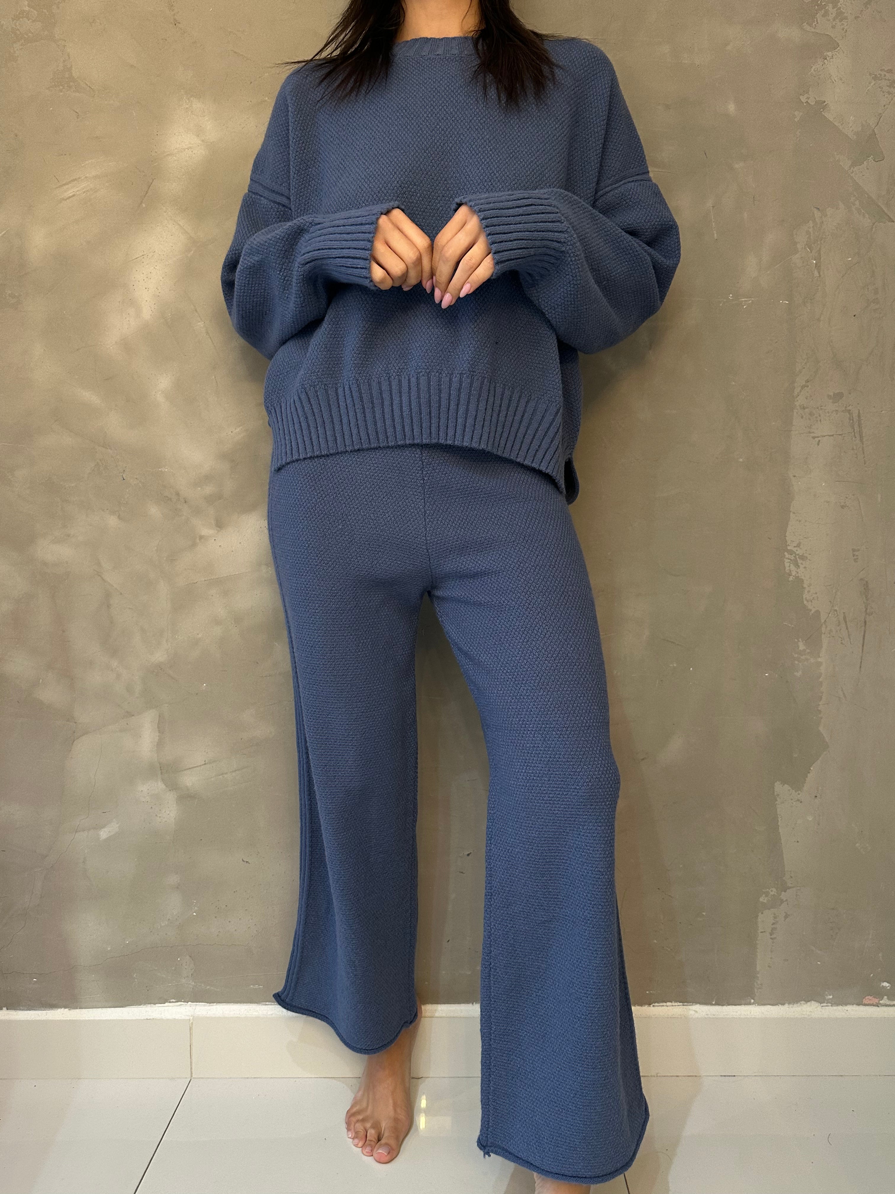 ALISSA BLUE PANT SET