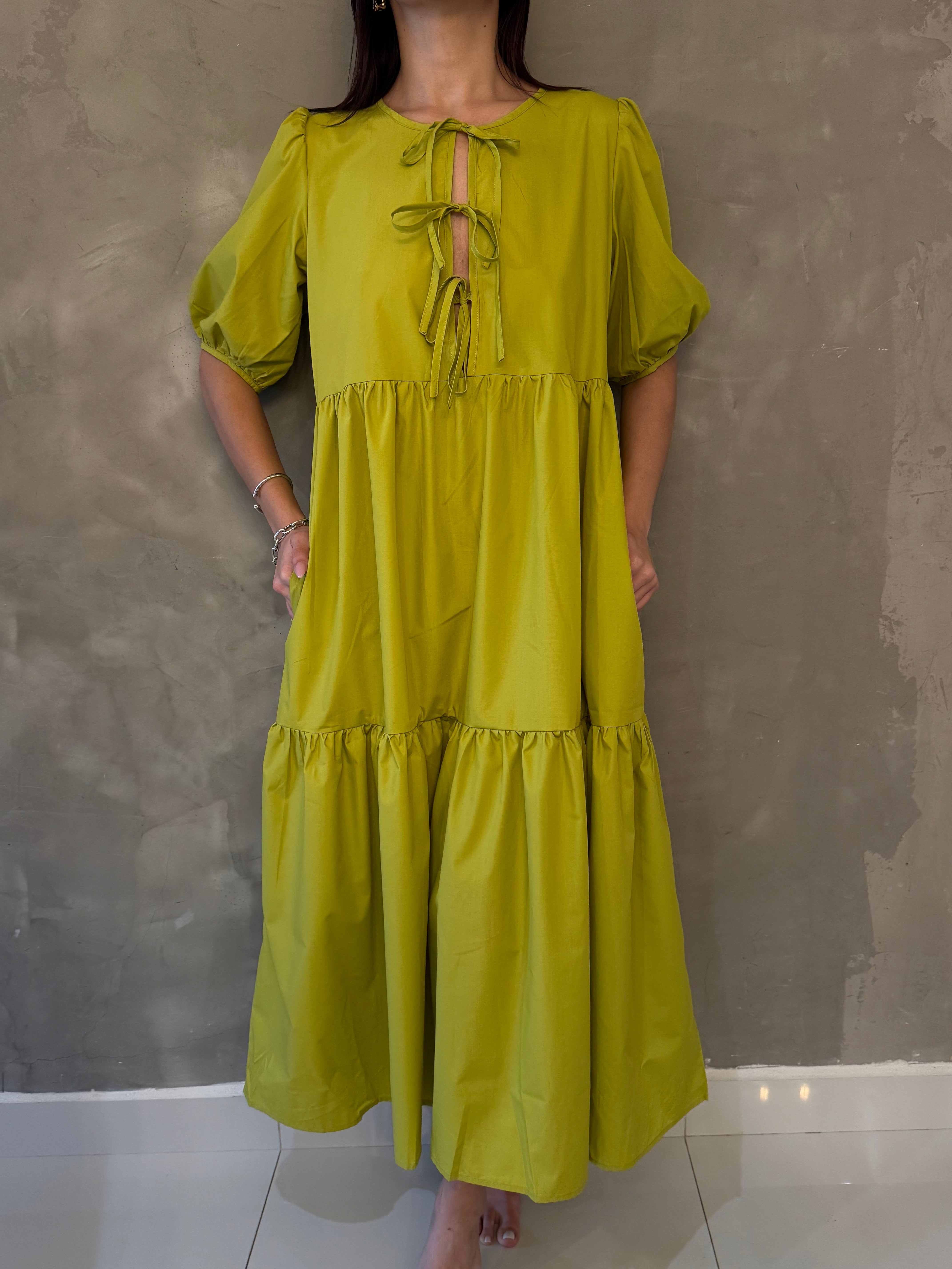 LILIANA CHARTREUSE MAXI DRESS