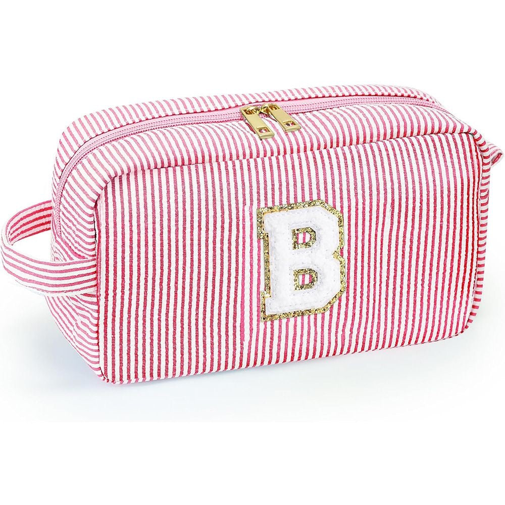 INITIAL CANDY CANE MAKE UP BAGS