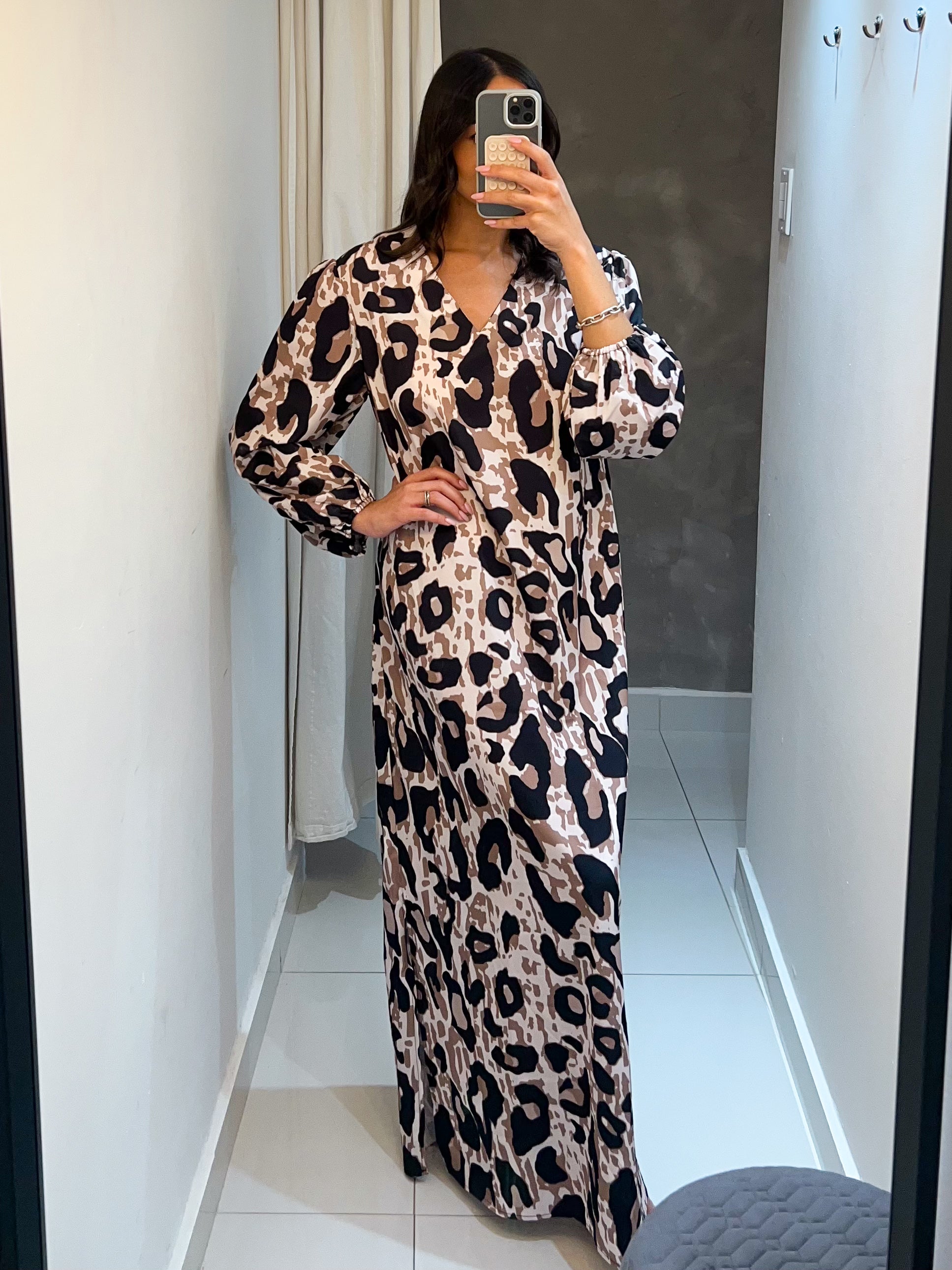 SASHA ANIMAL PRINT MAXI DRESS