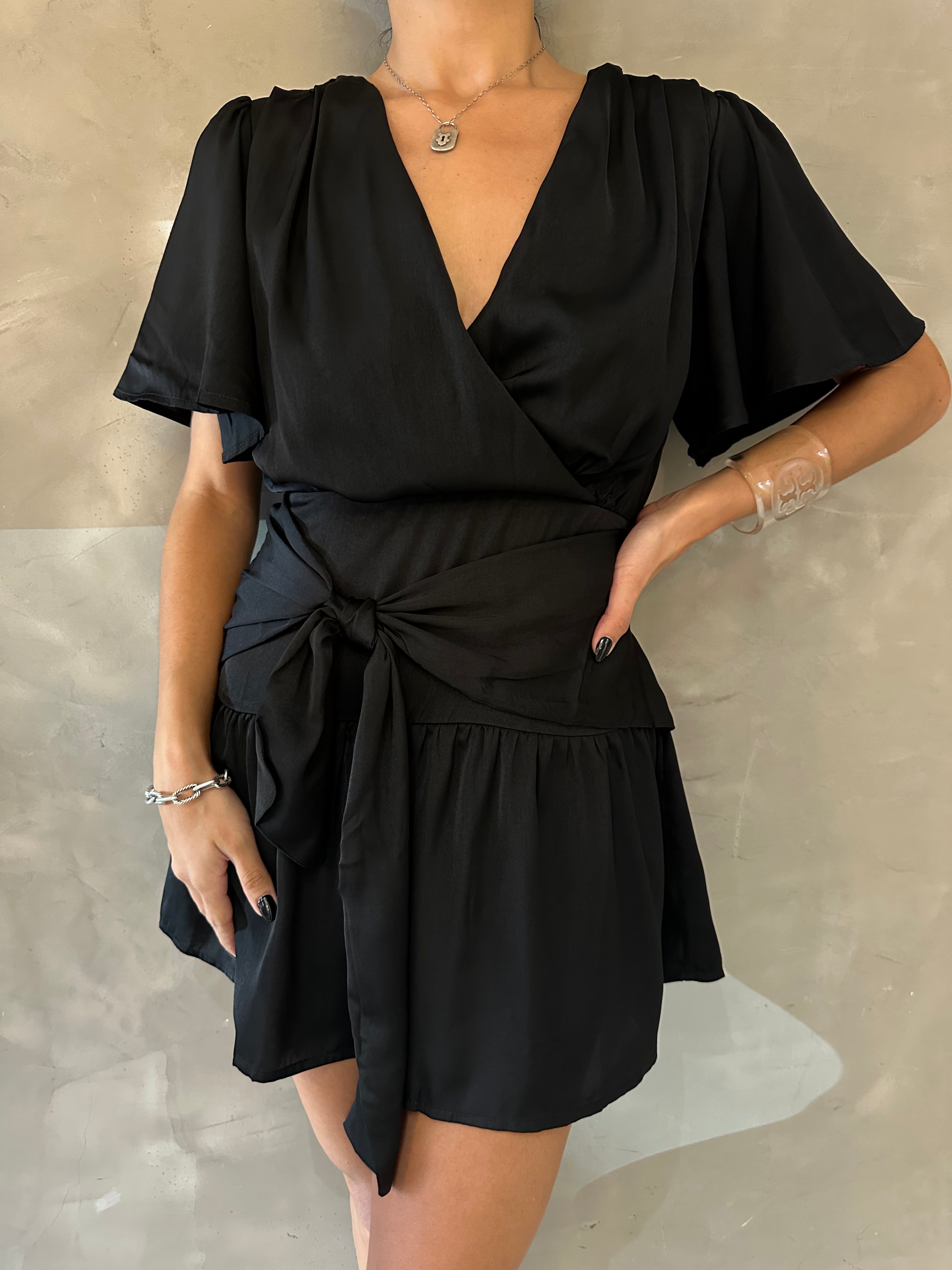 CELINA BELL SLEEVE MINI DRESS