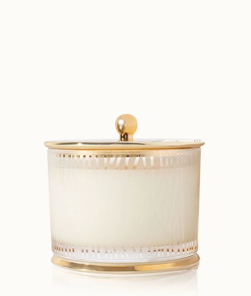 Frasier Fir Gilded Frosted Wood Grain Candle