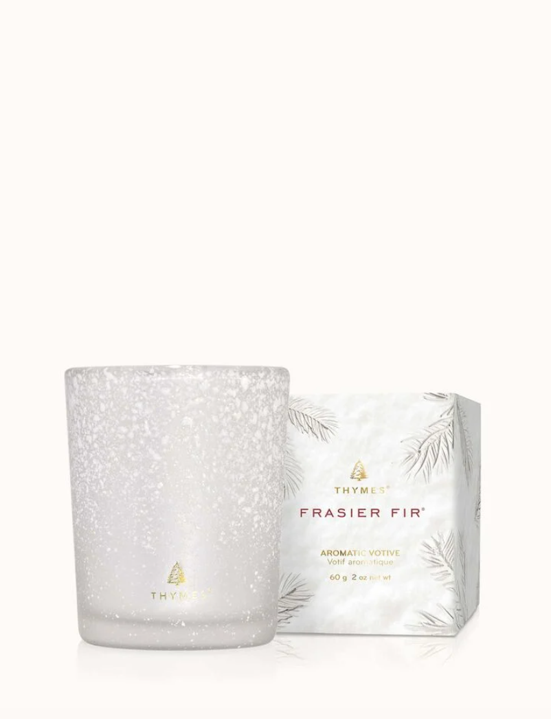 Frasier Fir Flocked Votive Candle