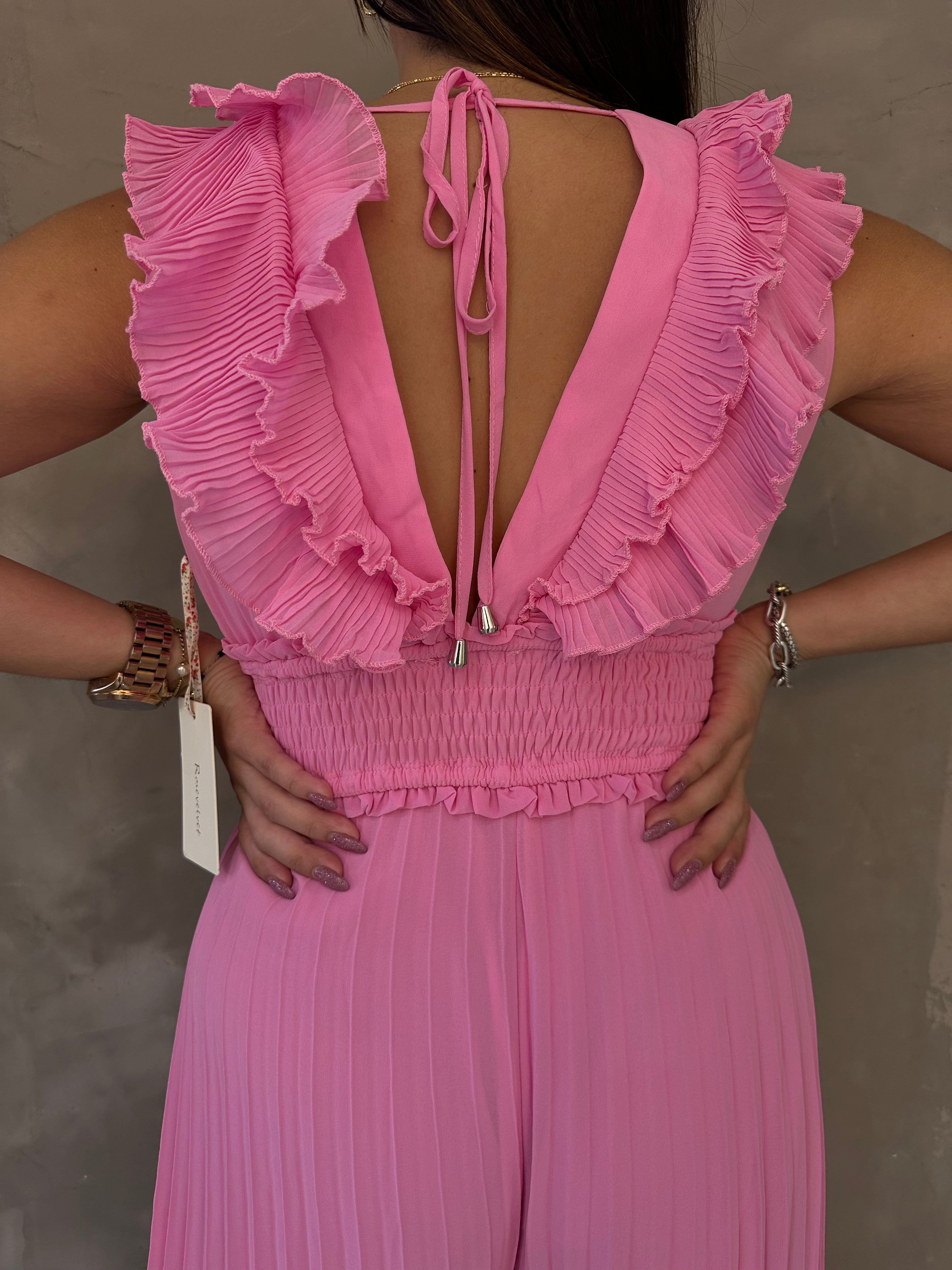 SALOME PLEATED JUMPER IN PINK